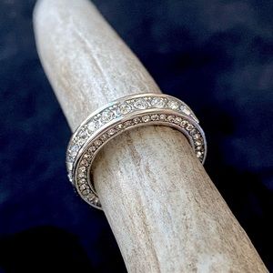 NEW- Silver CZ Eternity Band/5